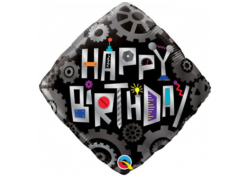 Happy Birthday - Robot Cogwheels