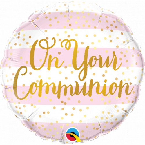 On Your Communion - Pink Stripes