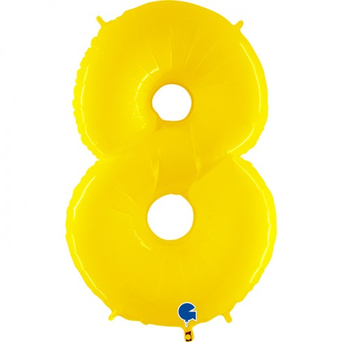Helium folie cijfer geel